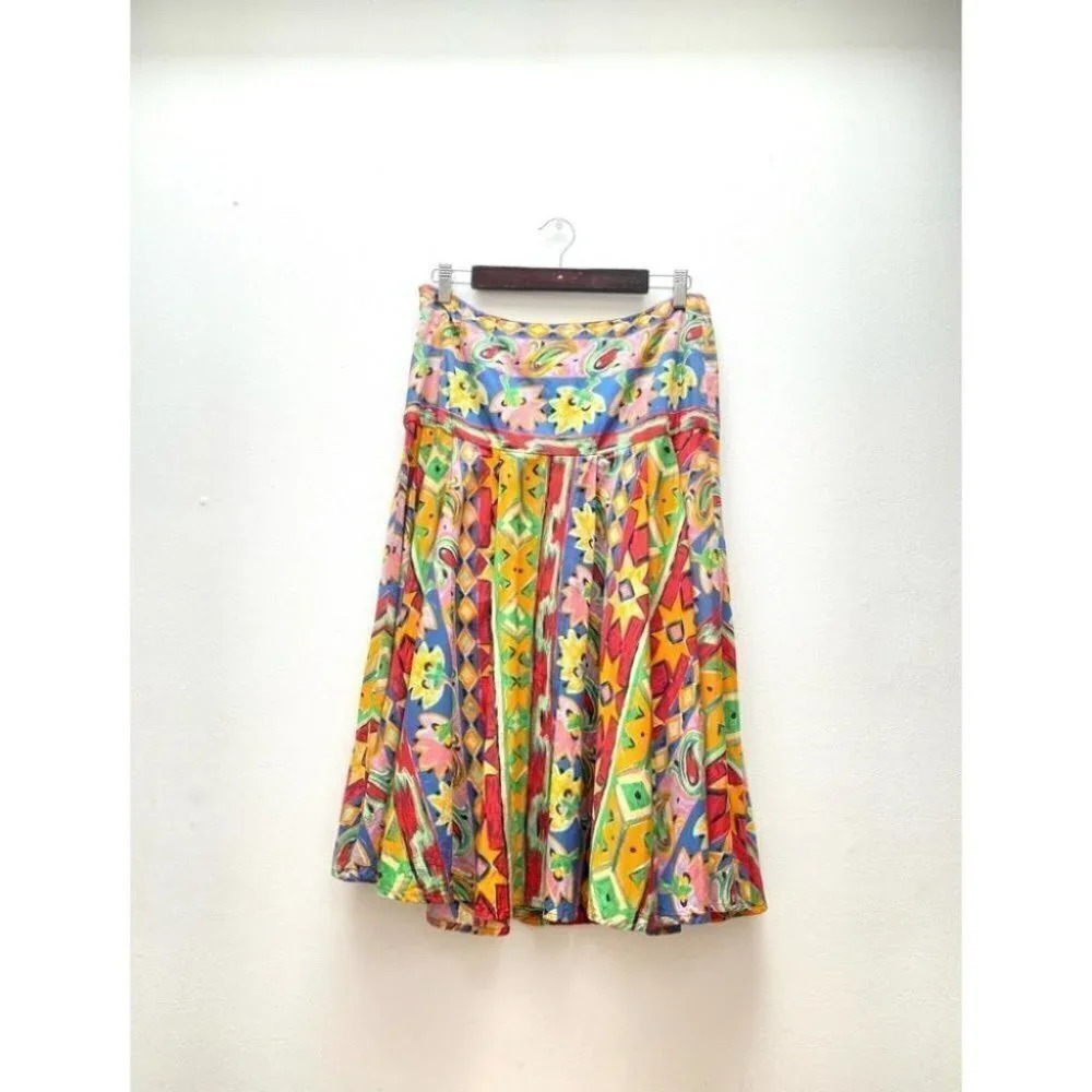 Vintage - Funky Made in France Full Skirt